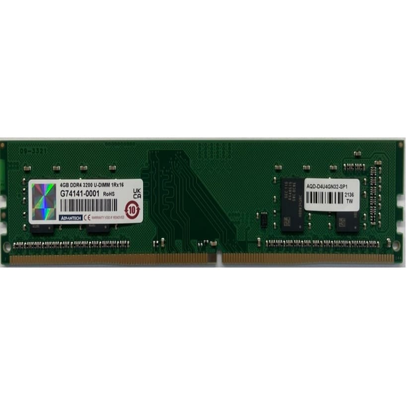 AQD-D4U4GN32-SP1 - Advantech 4GB DDR4-3200 512Mx16 1.2V Samsung Chip ...